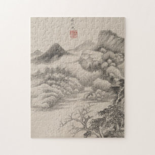 In the Style of Various Old Masters B&W Jigsaw Puzzle