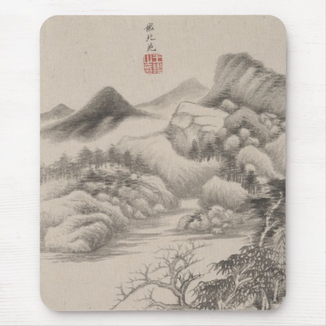 In the Style of Various Old Masters | B&W Mouse Pad (Front)