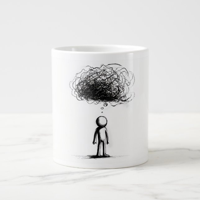 In The Thought Cloud Giant Coffee Mug (Front)