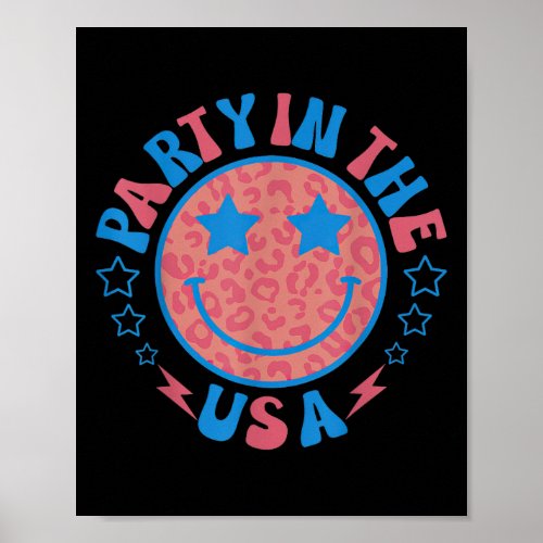 In The Usa 4th Of July Preppy Smile 1  Poster