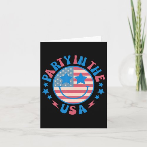 In The Usa 4th Of July Preppy Smile Shirts Men Wom Card