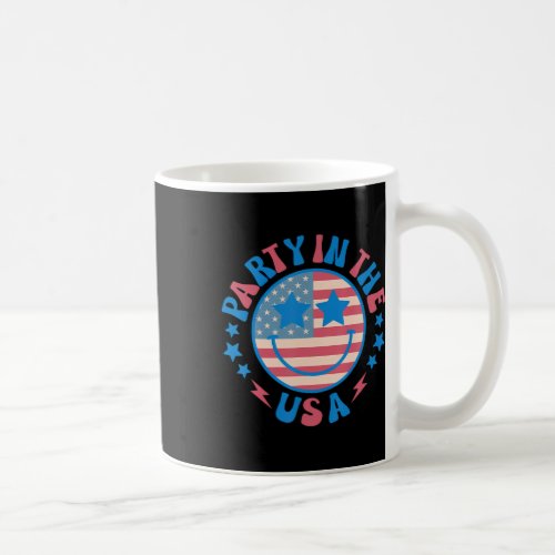 In The Usa 4th Of July Preppy Smile Shirts Men Wom Coffee Mug