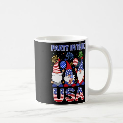 In The Usa Patriotic Gnome Flag 4th July Kid Ba  Coffee Mug