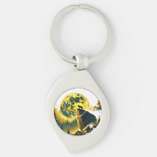 In the vast expanse of Yellowstone Keychain