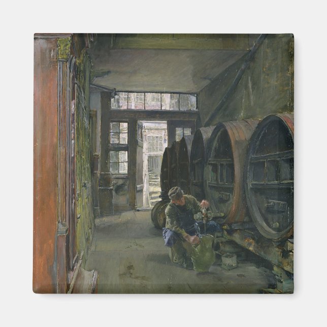 In the Vinegar Factory in Hamburg, 1891 Magnet (Front)