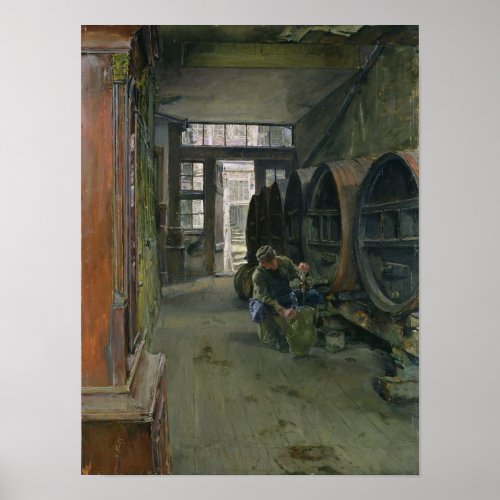 In the Vinegar Factory in Hamburg 1891 Poster