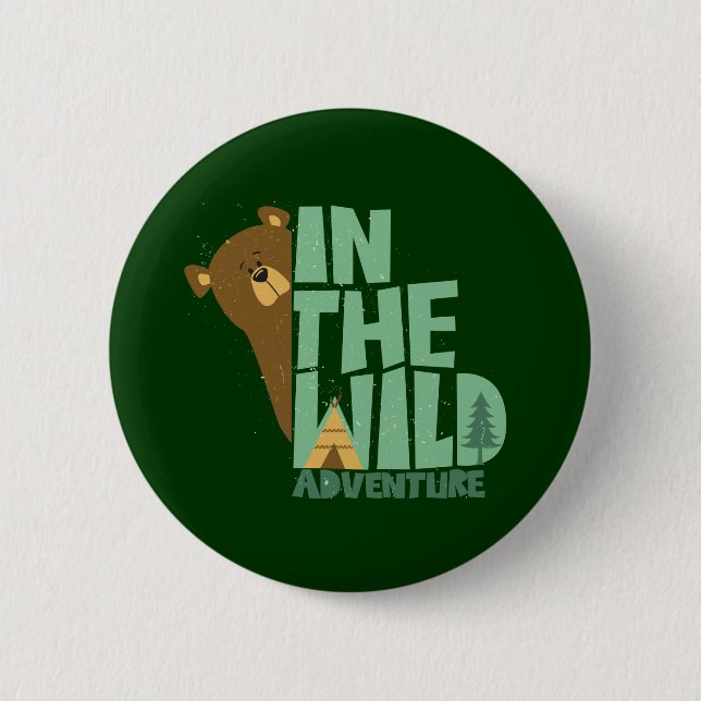 In The Wild Adventure Bear Button (Front)