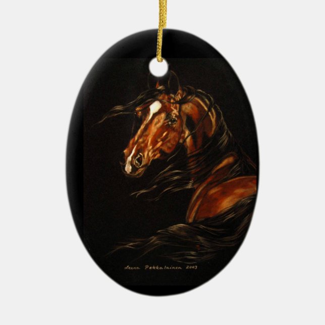 In the WInd Ceramic Ornament (Front)