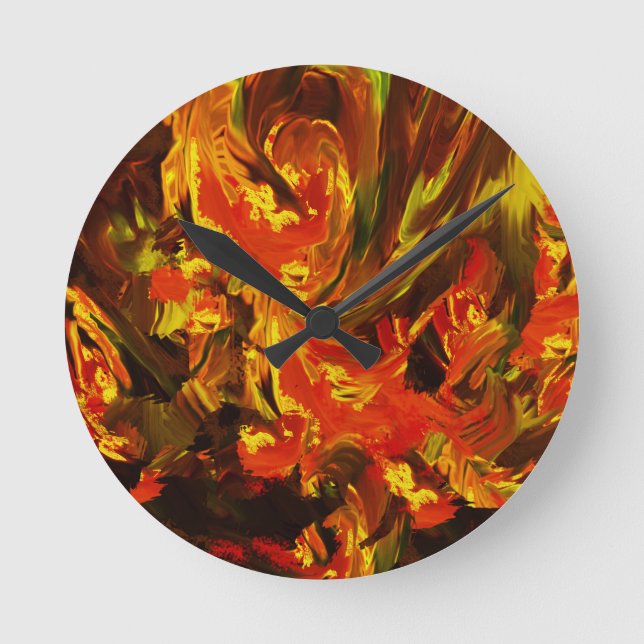 In the wind of love round clock (Front)