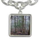 In The Woods At Dawn Charm Bracelet