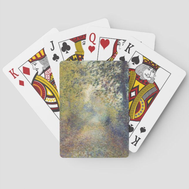 In the Woods by Pierre-Auguste Renoir Poker Cards (Back)