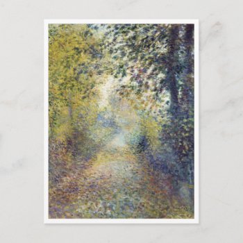 In The Woods By Renoir Postcard by lazyrivergreetings at Zazzle