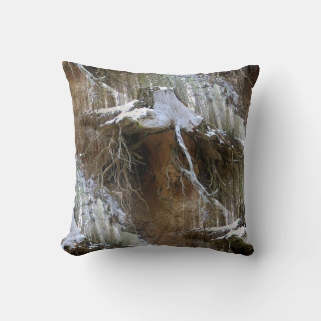 In the woods... throw pillow (Front)