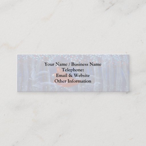 Customizable In The Woods With Animal Spirits. Business Card Templates