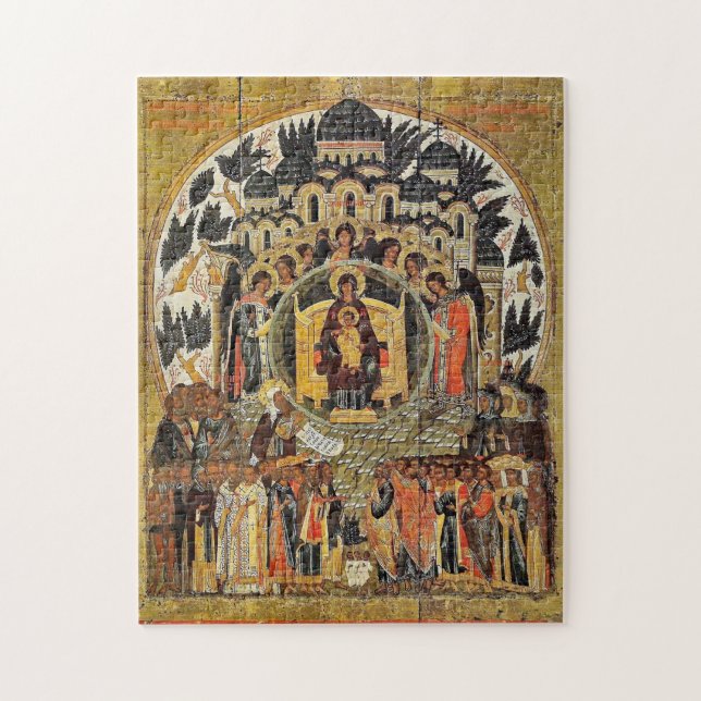 In Thee Rejoices Orthodox Christian Icon Jigsaw Puzzle (Vertical)