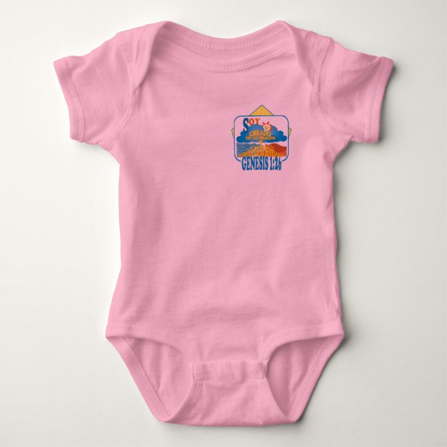 In Their Image T-shirt I Heart I Pink Esp Baby Bodysuit (Front)