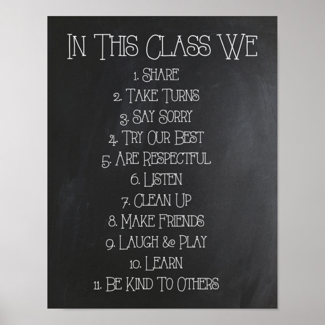 In This Class We... Poster (Front)