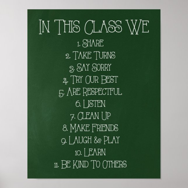 In This Class We... Poster (Front)