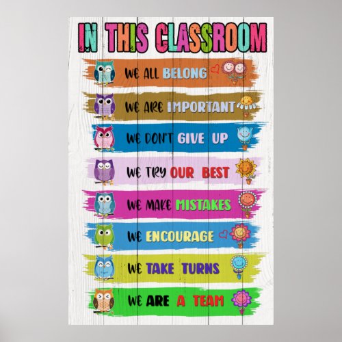 In This Classroom Poster