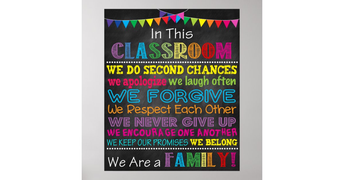 In This Classroom Printable Poster | Zazzle