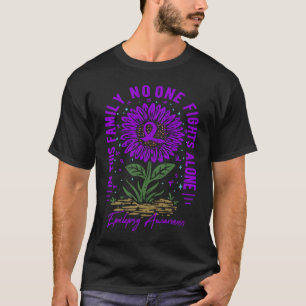 In This Family No One Fight Alone Epilepsy Awarene T-Shirt