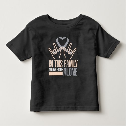In this family no one fight diabetes awareness toddler t_shirt