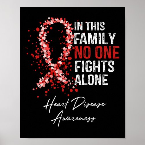 In This Family No One Fights Alone Heart Disease A Poster