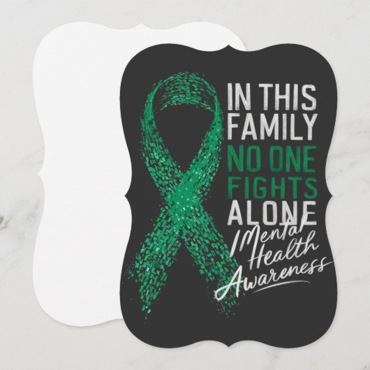  In This Family No One Fights Alone Mental Health  (Front/Back)