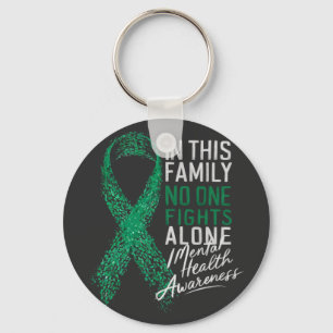  In This Family No One Fights Alone Mental Health  Keychain