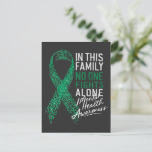  In This Family No One Fights Alone Mental Health  Postcard