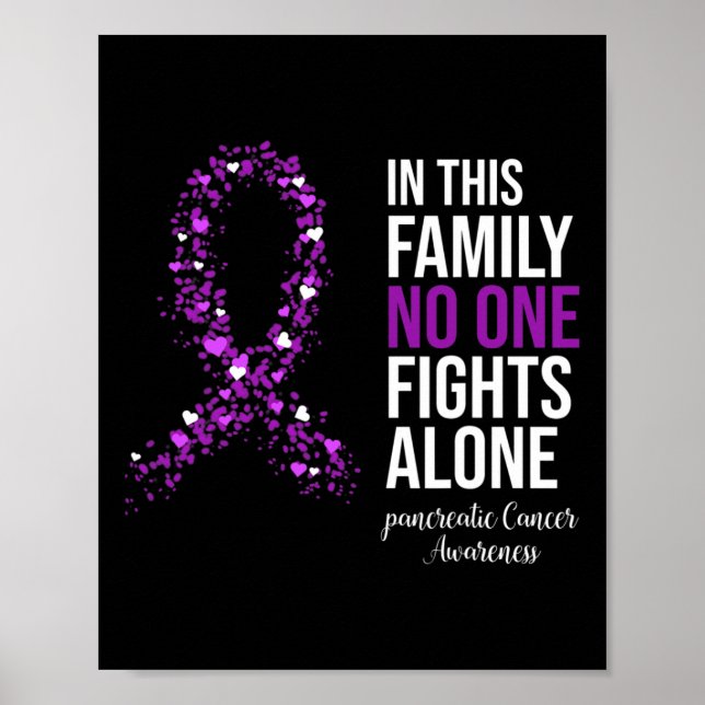 In This Family No One Fights Alone Pancreatic Canc Poster (Front)