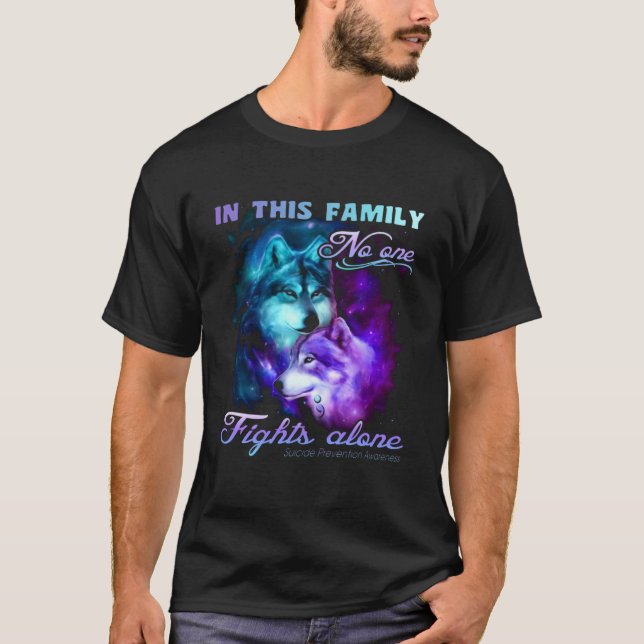 In This Family No One Fights Alone T-Shirt (Front)