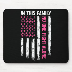 In This Family Nobody Fight Alone Breast Cancer Aw Mouse Pad