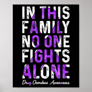 In This Family Nobody Fight Alone Drug Overdose Aw Poster
