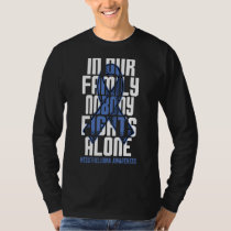 In This Family Nobody Fights Alone Mesothelioma Aw T-Shirt