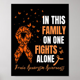 In This Family Nobodys Fight Alone Brain Aneurysm Poster