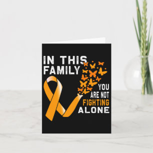 In This Family Not Fighting Orange Ribbon Leukemia Card