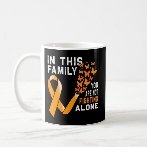 In This Family Not Fighting Orange Ribbon Leukemia Coffee Mug