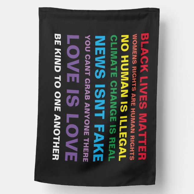 In this house Black Lives Matter Love flag (Front)