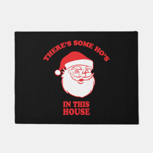 In this House Funny Christmas Santa Claus Doormat