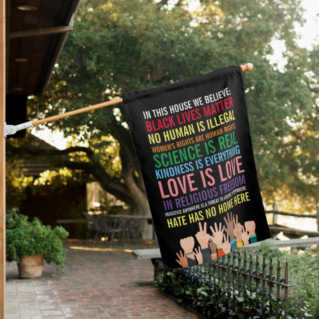 In This House We Believe | Diversity Flag (In SItu)