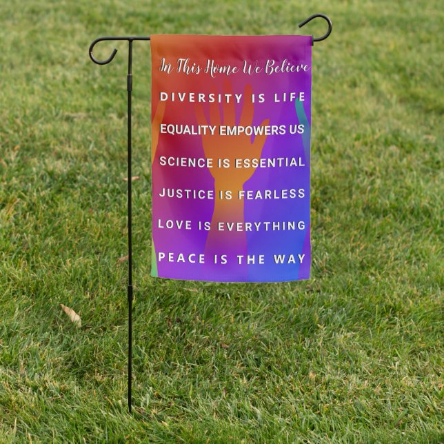 In This House We Believe Garden Flag (In SItu)