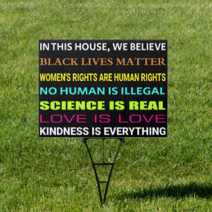 In This House, We Believe Science Is Real Women's  Sign