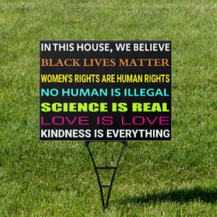 In This House, We Believe Science Is Real Women's  Sign