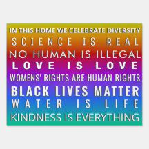 In this house we Celebrate Diversity DBL Side