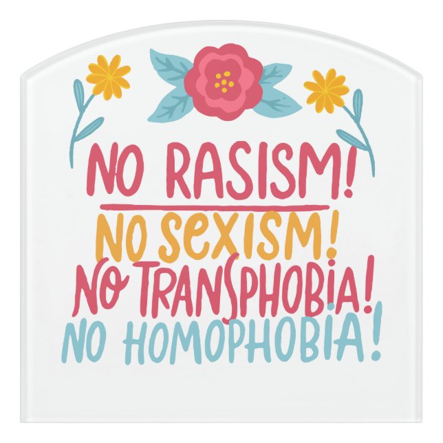 In This House We Do Equality Custom Door Sign (Contour Front)