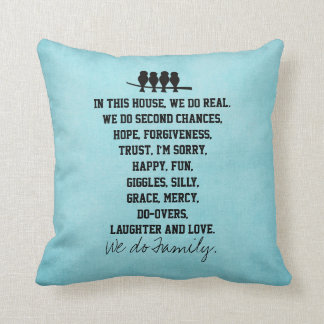In this House We Do Family Quote Throw Pillow