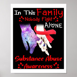 In This Nobody Fights Alone Autism Awareness Poste Poster