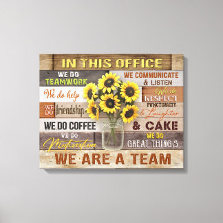 In This Office Canvas Wall Decor