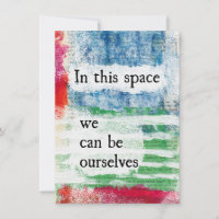 In This Space Greeting Card